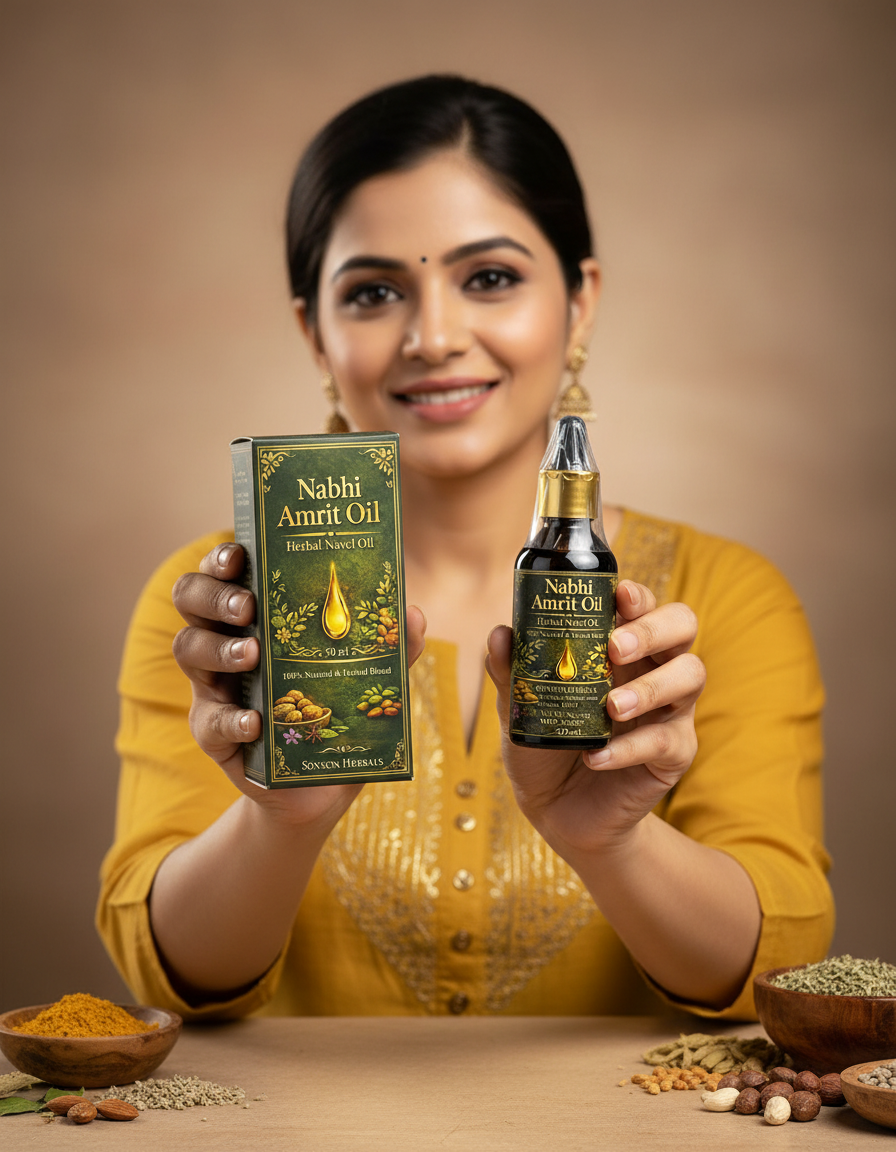 Nabhi Amrit Oil – Herbal Navel Oil | 100% Natural & Ayurvedic (50ml)